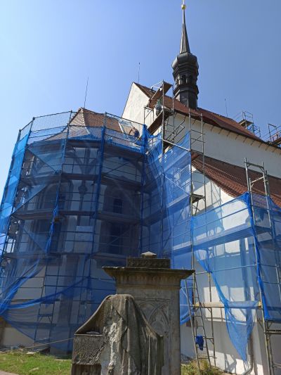 Gerüst an der Frauenkirche